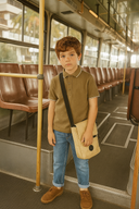 Çocuk Düğme Detaylı Hakim Yaka Tişört