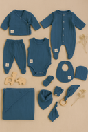 Müslin Kumaş 10 Parça Yenidoğan Bebek Seti