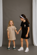 Nakış Detaylı Pamuk Tişört Elbise