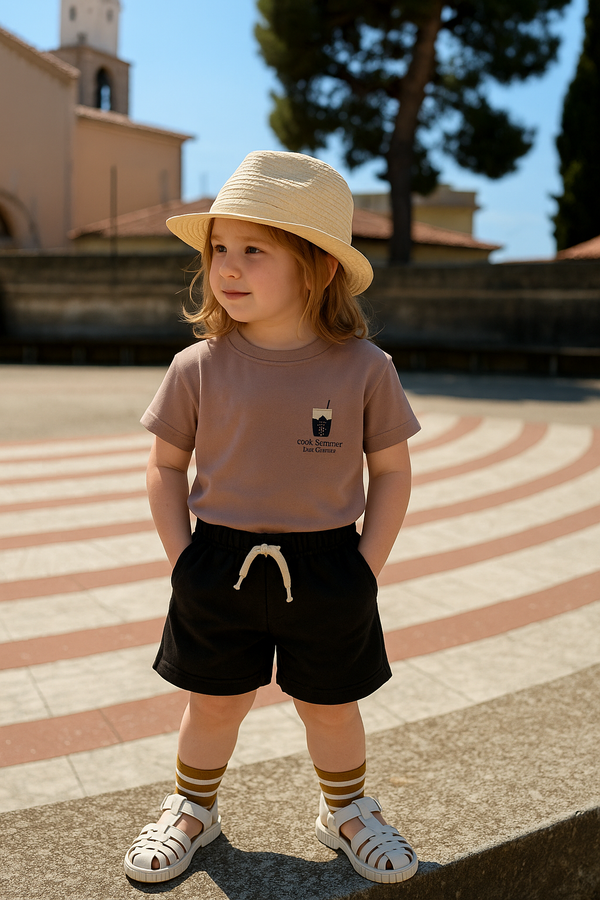 Unisex Kinder-Set aus 100 % Baumwolle mit T-Shirt und Shorts | 3–9 Jahre | RG Brand | RG1559