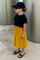 Kız Çocuk Crop Tişört %100 Pamuk 3–9 Yaş | RG1604