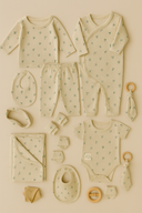 Yenidoğan Pamuk Doğal Baskılı 10'lu Set