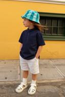 Çocuk Keten Kısa Kollu Gömlek