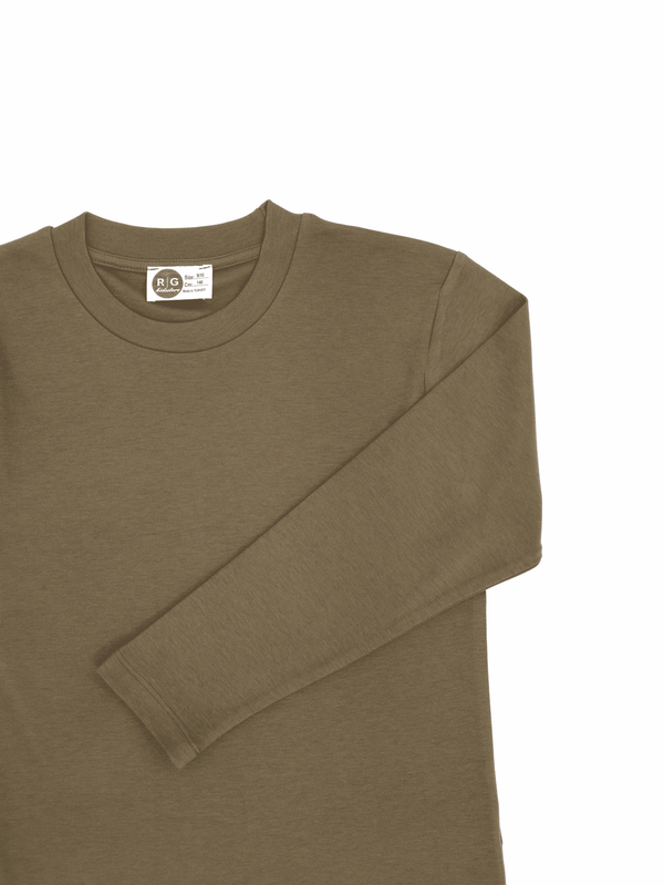 Genç Çocuk Basic Uzun Kollu Pamuk Tişört | Kız Ve Erkek | 9–15 Yaş | RG Brand | RG3701