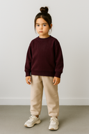 Günlük ve Okul İçin Çocuk Sweat |Selanik Kumaş