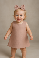 Bebek Sıfır Kol Elbise ve Saç Toka