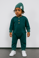 Erkek & Kız Bebek Bambu Tulum ve Bere Takımı | Özel Yumuşak Kumaş | RG brand