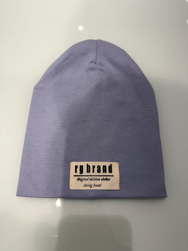 Weiche Umschlagmütze mit Labeldetail | 3–9 Jahre | Rosa & Blau | RG Brand | RG1392