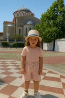 Unisex-Shorts-T-Shirt-Set aus Baumwolle für Kinder