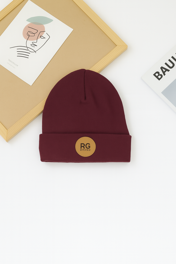 Детская шапка с отворотом и мягкой нашивкой | 3–9 лет | RG Brand | RG1536