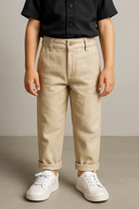 Çocuk Keten Pantolon 3-9 Yaş