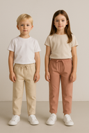 Çocuk Unisex Keten Pantolon
