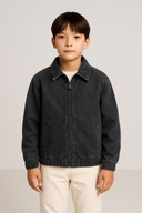 Genç Beli ve kolları Lastikli Mont