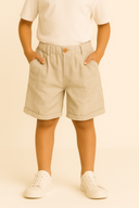 Jungen-Shorts aus 100 % Baumwollleinen