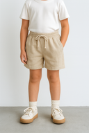 Çocuk Keten Şort 3-9 Yaş