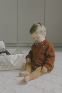 Bebek Cepli Düğmeli Kazak