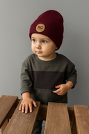 Yumuşak Etiket Detaylı Katlamalı Bere