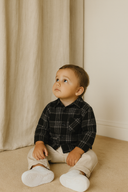 Bebek Jaglon Detaylı Oduncu Gömleği