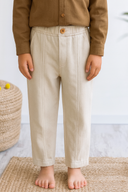 Çocuk Keten Bol Kesim Pantolon 3-9 Yaş