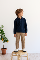 Çocuk Lacoste Uzun Kollu Tişört 3-9 Yaş