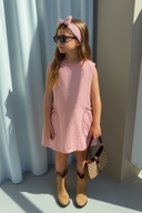 Çocuk Müslin Kolsuz Elbise