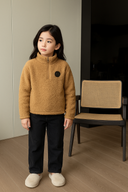 Çocuk Unisex Jaglon Detaylı Peluş Sweat