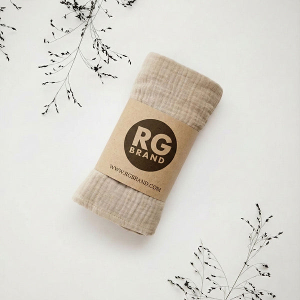 Ring-Sling-Babytragetuch | 100 % Baumwolle | Ab der Geburt | Gold- & Silberringe | RG Brand | RG370