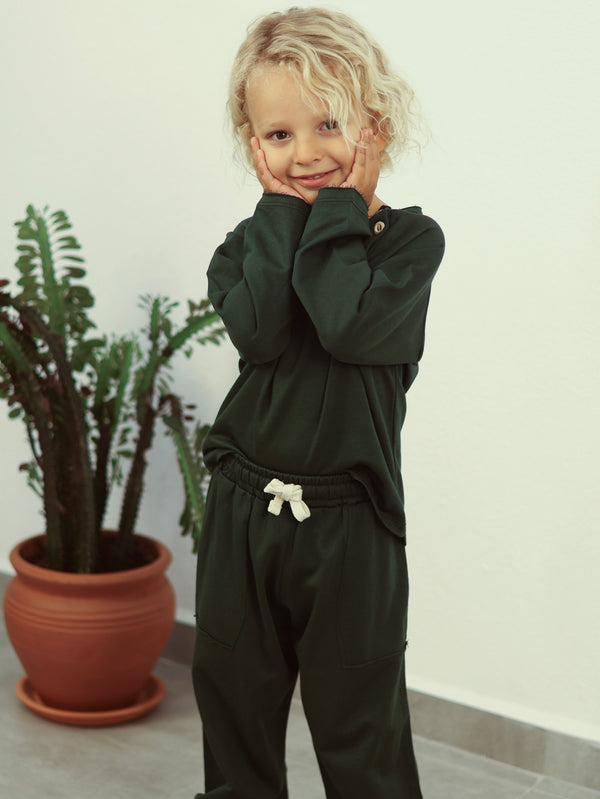 Kinder-Trainingsanzug mit Schulterknöpfen | 3–9 Jahre | RG Brand | RG1524