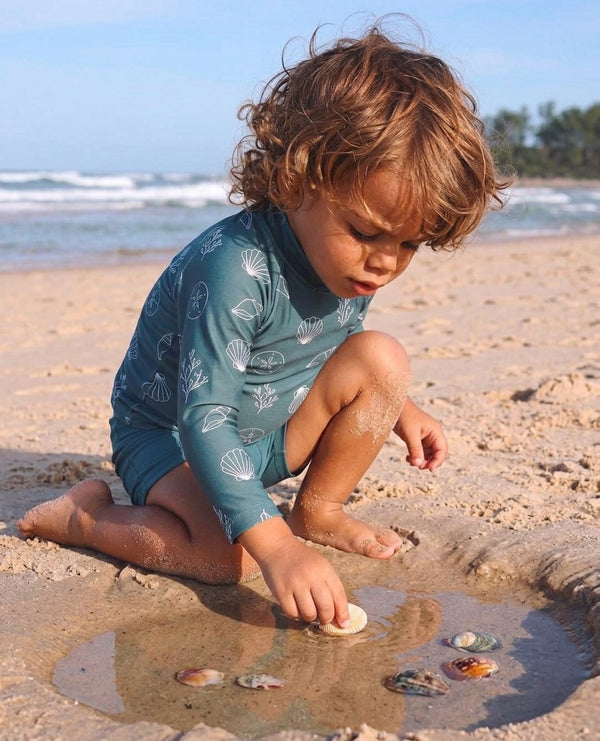 Baby-Badeset mit Langarmshirt & Shorts | 6 Monate–4 Jahre | RG Brand | RG339