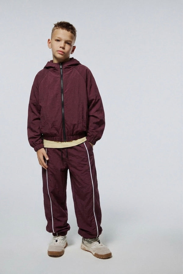 Genç Çocuk Spor Eşofman Takımı | 9–15 Yaş | Yan Şeritli Fermuârlı | Paraşüt Kumaş | RG Brand | RG3720