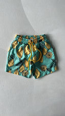 Çocuk Desenli Çabuk Kuruyan Elastik Belli Yüzme Şortu