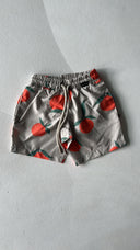 Çocuk Desenli Çabuk Kuruyan Elastik Belli Yüzme Şortu