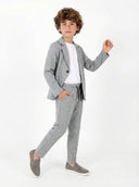Kinderanzug | 3–9 Jahre | Dreiteiliges Set mit Elasthan: Hose, T-Shirt und Sakko | Besondere Anlässe | RG1440