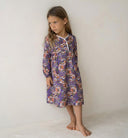 Kız çocuk keten elbise,