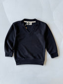 Çocuk V Yaka Triko Yaka Selaniik Kumaş Sweat