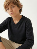 Erkek Çocuk V Yaka Selanik Triko Sweat | 3–9 Yaş | RG Brand | RG1508