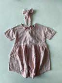 Organik Pamuklu Muslin Kumaş Cepli Çocuk Elbisesi