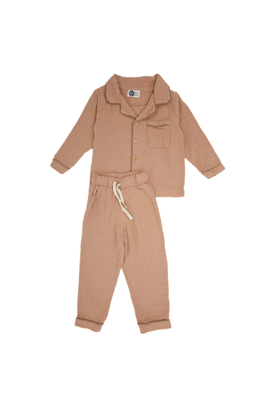 Chıldren's 100% Muslın Pajama Set
