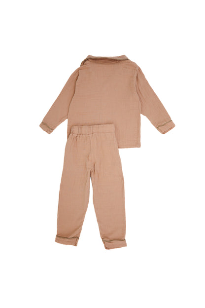 Chıldren's 100% Muslın Pajama Set  