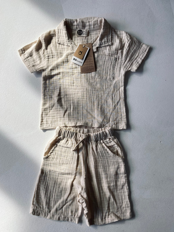 Musselin-T-Shirt-und-Shorts-Set für Kinder | 3–9 Jahre | RG Brand | RG1552