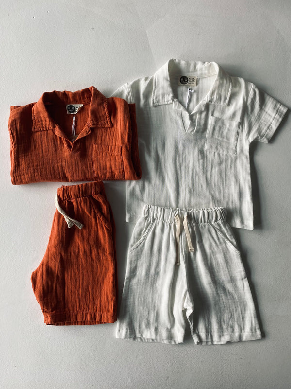 Musselin-T-Shirt-und-Shorts-Set für Kinder | 3–9 Jahre | RG Brand | RG1552