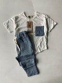 T-Shirt-Set aus Musselin für Kinder