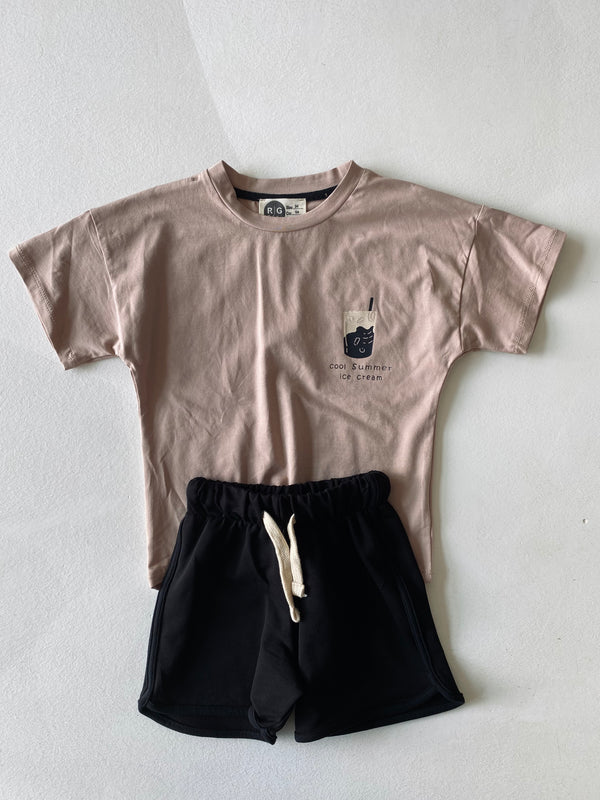 Unisex Kinder-Set aus 100 % Baumwolle mit T-Shirt und Shorts | 3–9 Jahre | RG Brand | RG1559