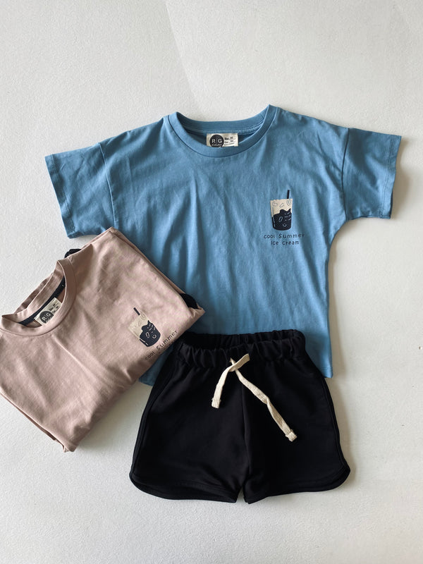 Unisex Kinder-Set aus 100 % Baumwolle mit T-Shirt und Shorts | 3–9 Jahre | RG Brand | RG1559