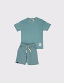 Set aus Basic-Shorts und T-Shirt aus Baumwolle für Kinder