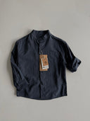 Boys' Mandarin Collar Shirt – 3-9 Years 100% Cotton Long Sleeved | RG1569