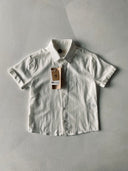 Keten Çocuk Kısa Kollu Gömlek %100 Keten 3–9 Yaş | RG1567