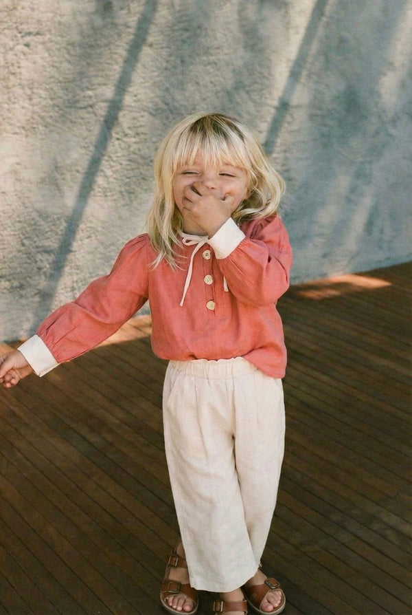 Set aus Leinenhemd und Hose für Kinder | RG1574
