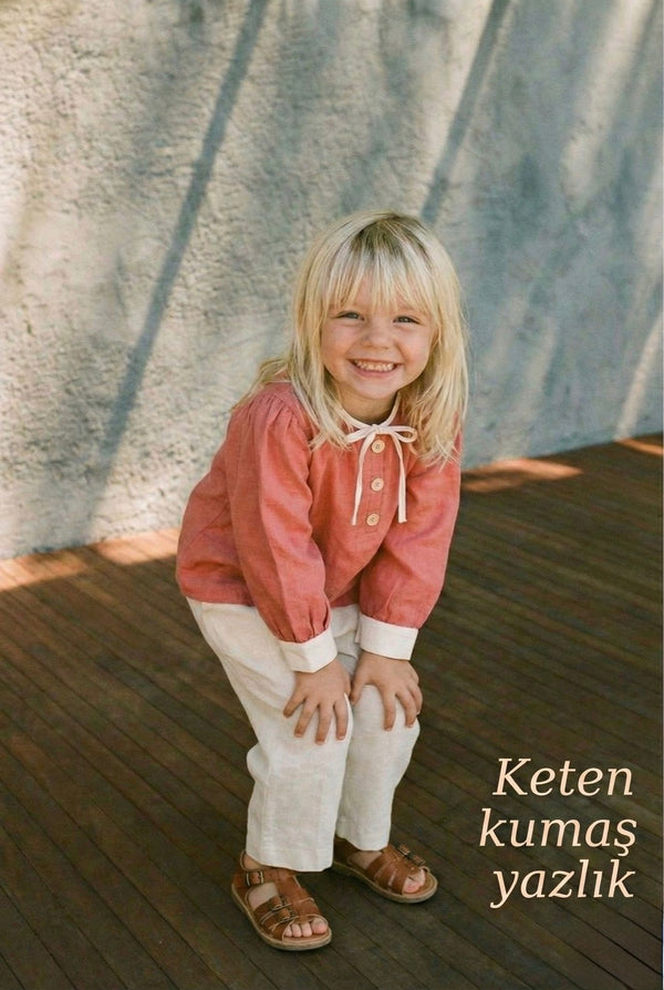 Set aus Leinenhemd und Hose für Kinder | RG1574