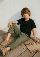 Çocuk Keten Pantolon %100 Pamuk Keten 3–9 Yaş | RG1606